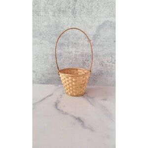 Vintage Woven Handled Basket